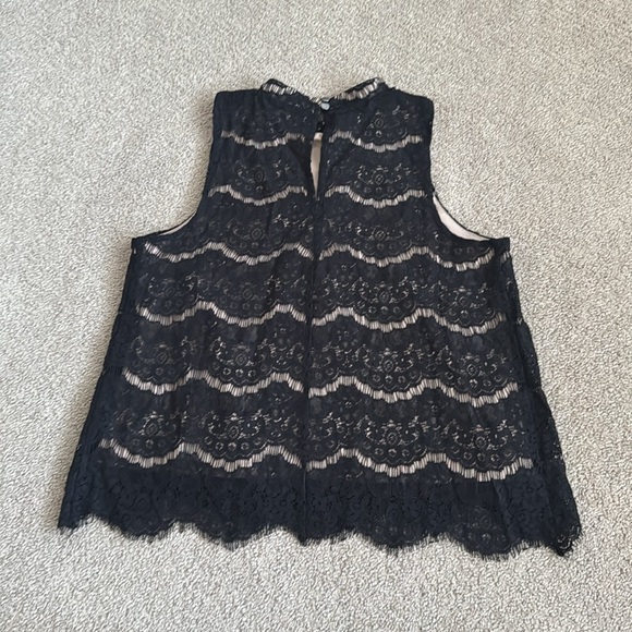 260M NWT TINSEL Lace Mock Neck Sleeveless Blouse - Size: PM - Picture 6 of 8